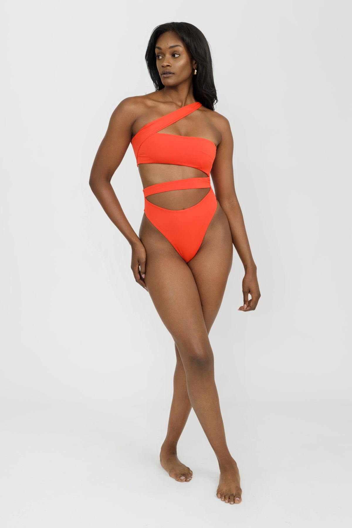 Paloma One Piece Swimsuit - Sexy Mango Print Women's Bathing Suit for Beach, Pool & Summer Vacations