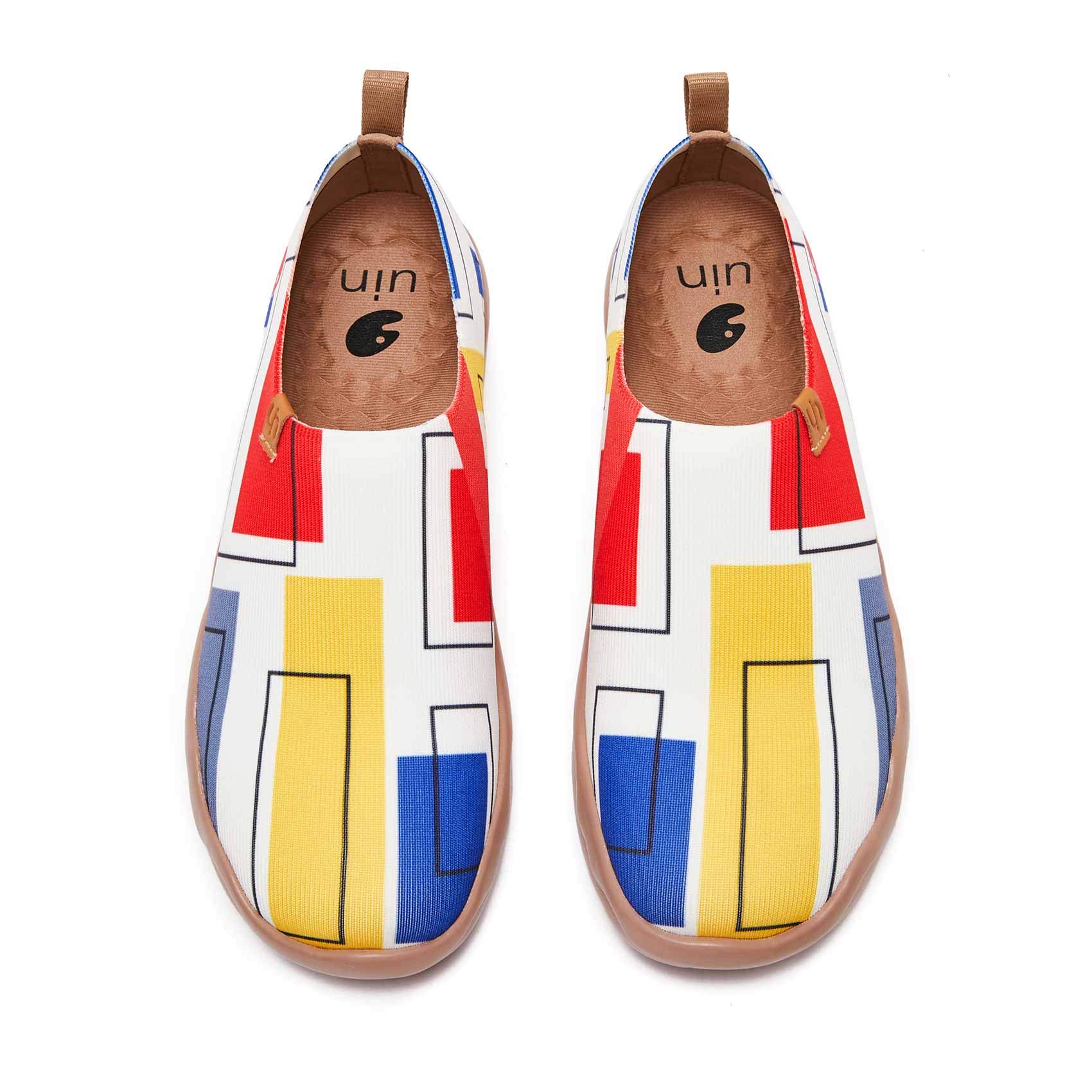 UIN Women's Art Painted Slip-On Travel Shoes | Lightweight Knit Loafers | Comfortable Casual Sneakers | Toledo Ⅱ Collection | Perfect for Walking, Travel & Everyday Wear