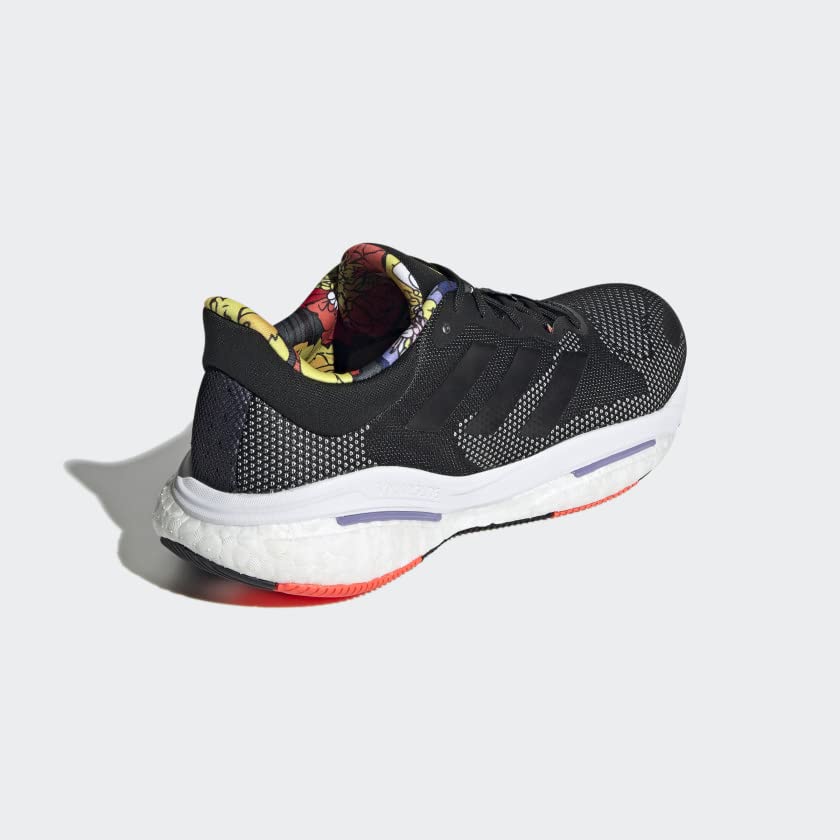 Adidas Men's Solarglide 5 Running Shoes - Lightweight Cushioned Sneakers for Jogging & Gym Workouts | Perfect for Road Running, Training & Fitness Enthusiasts