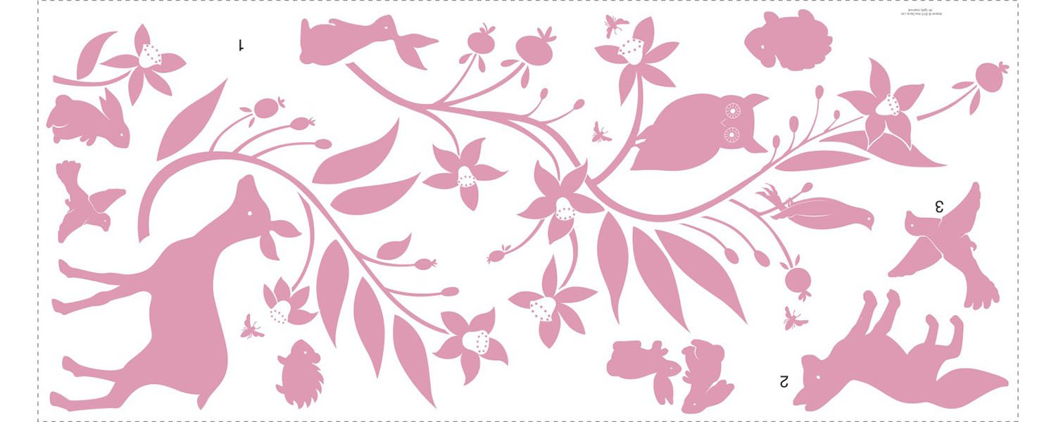 RoomMates RMK3179GM Forest Friends Peel and Stick Giant Wall Decals - Easy DIY Nursery Decor for Kids Bedroom, Playroom & Classroom