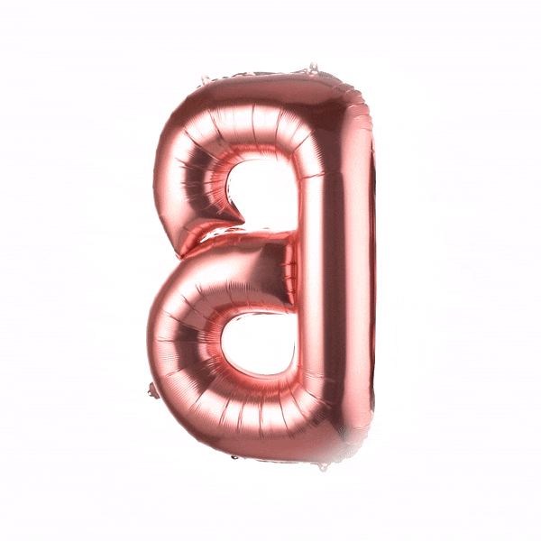 Rose Gold Mylar Letter B Balloon - 40