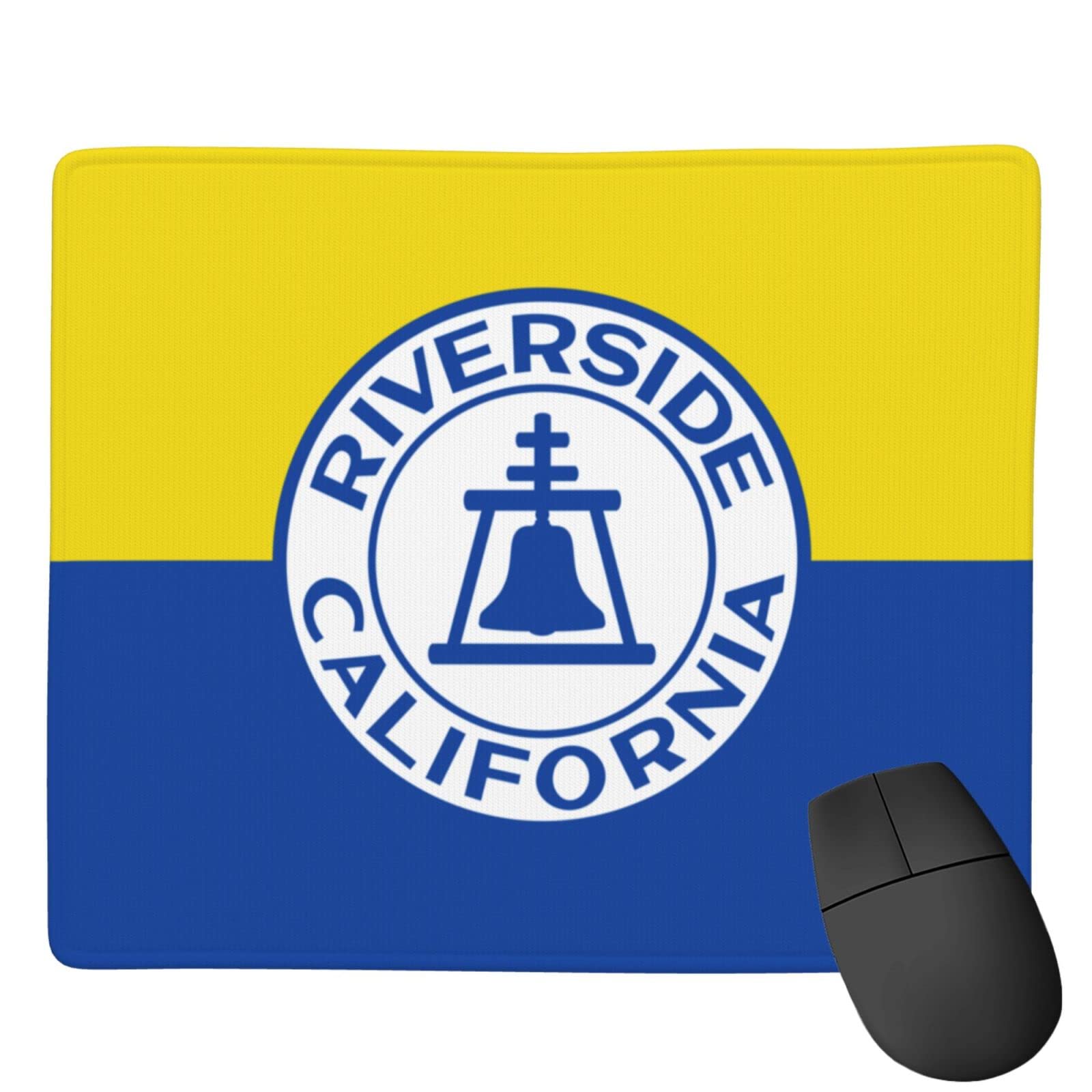 SIYTUAU Riverside California Flag Mouse Pad - Waterproof Non-Slip Rubber Base, 7x9 Inch Office & Gaming Mousepad for Laptop & PC - Perfect for Home, Office & Gaming Setups