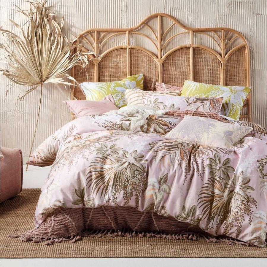 Linen House Harlow Pink Quilt Cover Set - Soft & Luxurious Queen Size Bedding Set for Cozy Bedroom Decor | Perfect for Master Bedroom, Guest Room & Dorm