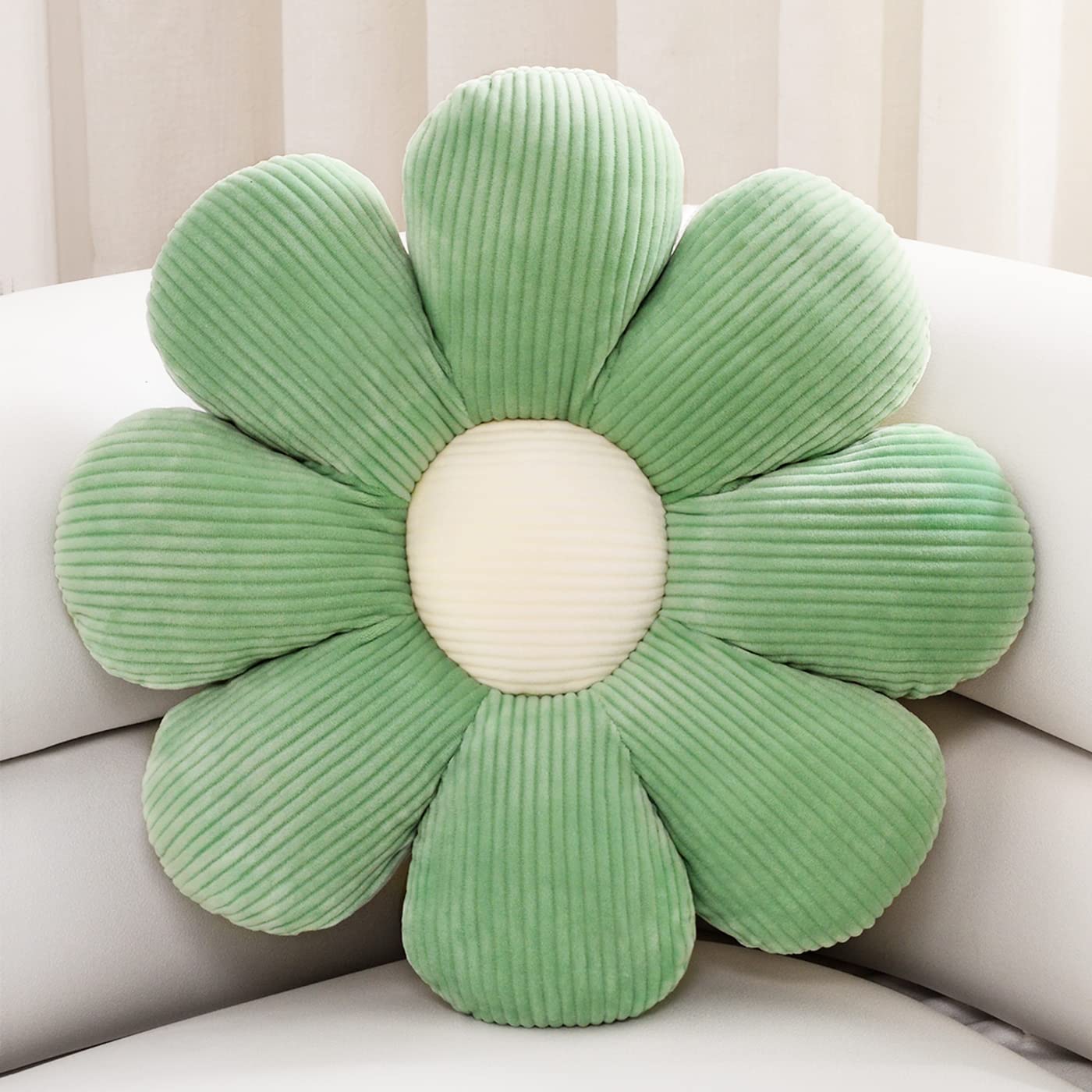 Daisy Flower Pillow - 21.6