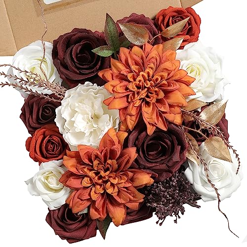 White Orange Burgundy