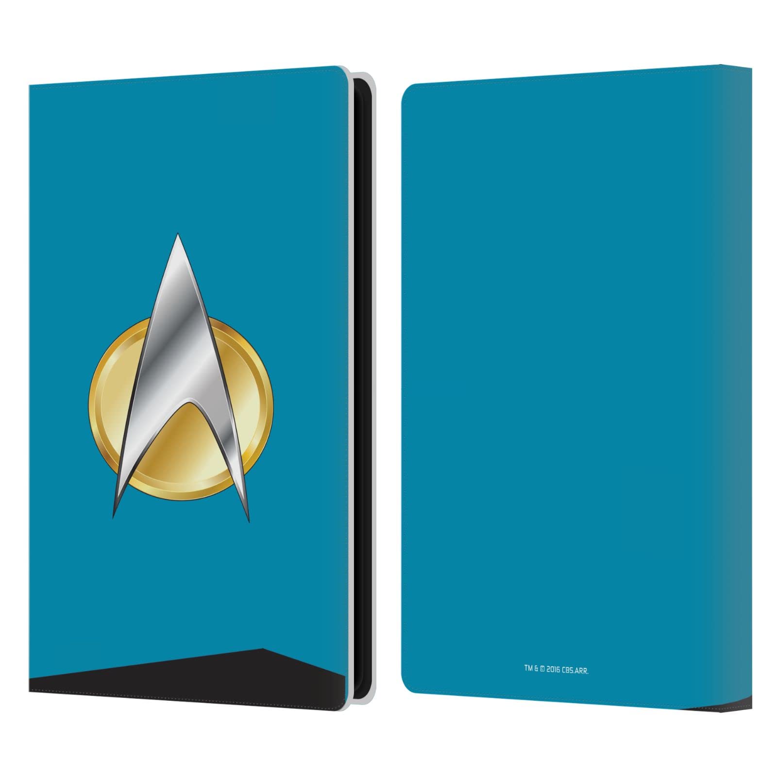 Star Trek Sciences Uniform & Badge Kindle Case - Officially Licensed TNG Leather Book Wallet Cover for Kindle Paperwhite 4 (2019) | Perfect for Trekkie Fans, Cosplay & Sci-Fi Book Lovers