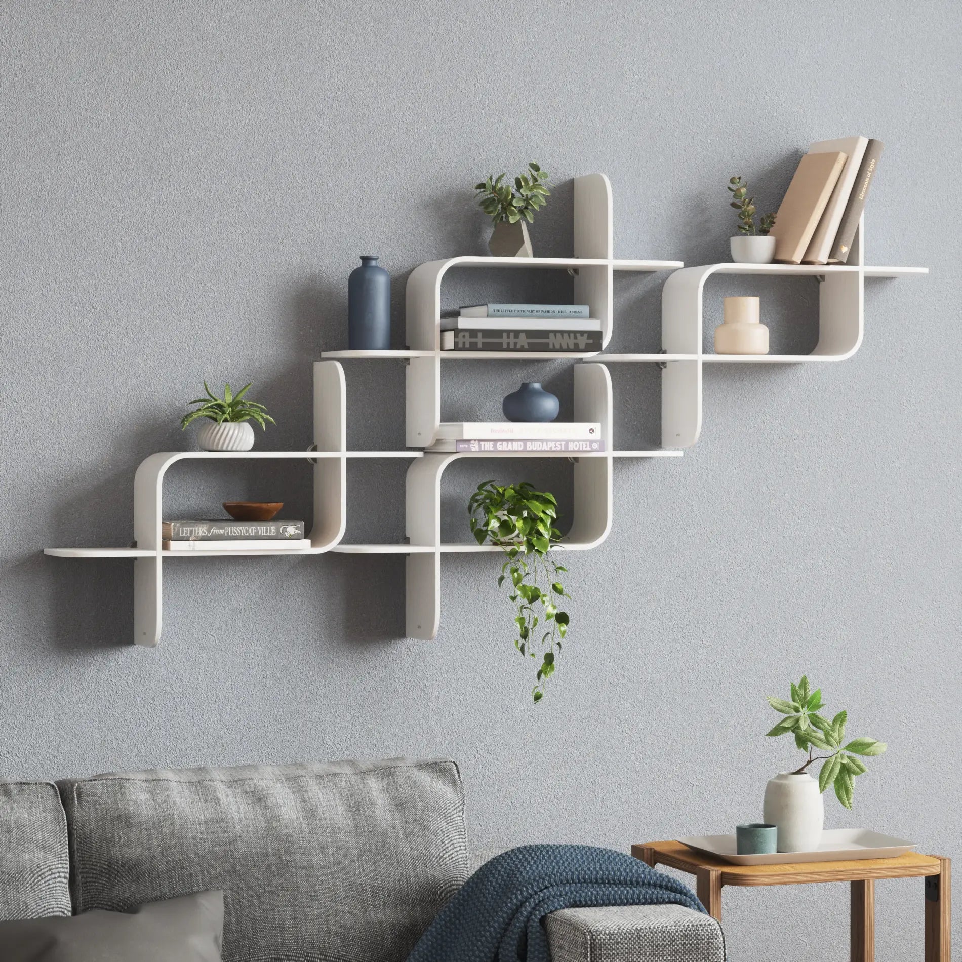 Modern Floating Wall Shelf - Sturdy & Stylish Storage Solution for Living Room, Bedroom, or Office Decor | Easy Installation & Space-Saving Design