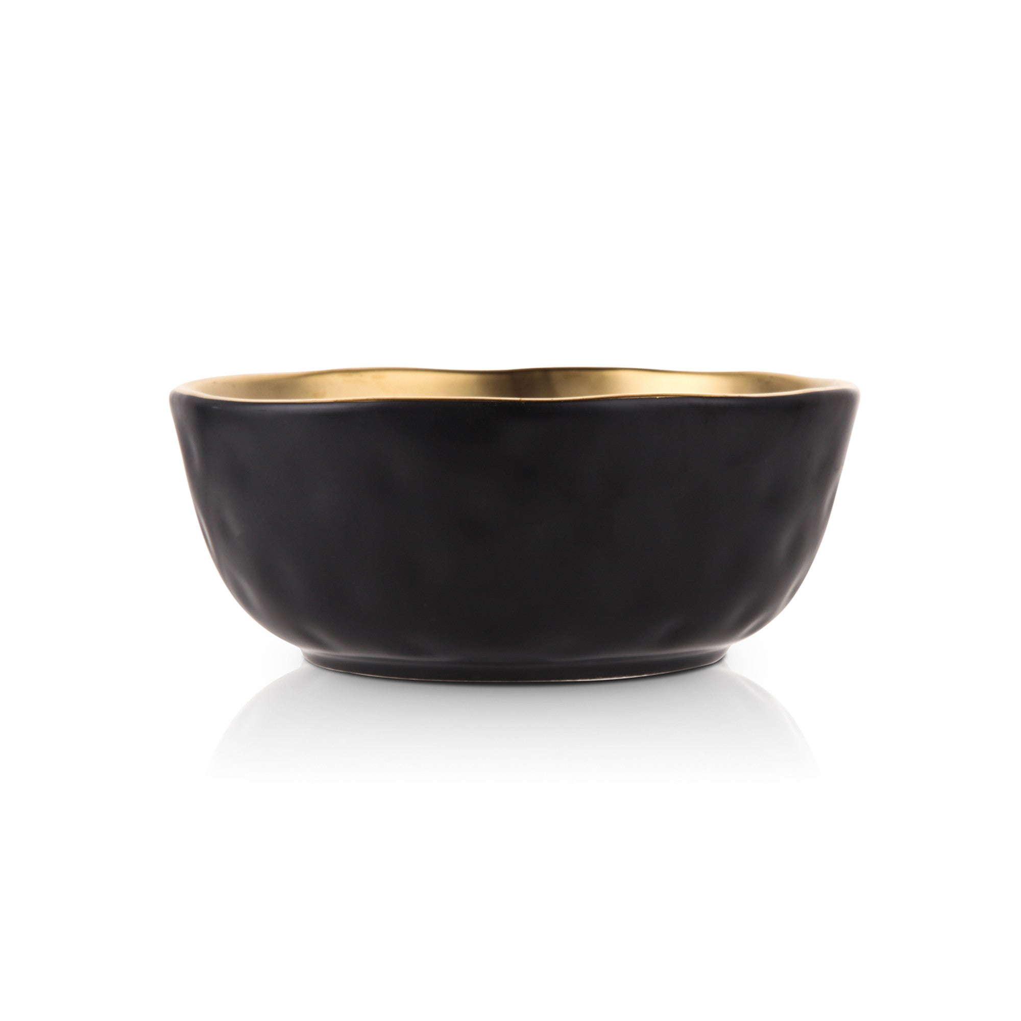 Premium Black Florian Porcelain Bowl - Elegant Dining & Serving Dish for Soup, Salad, Dessert & Home Decor