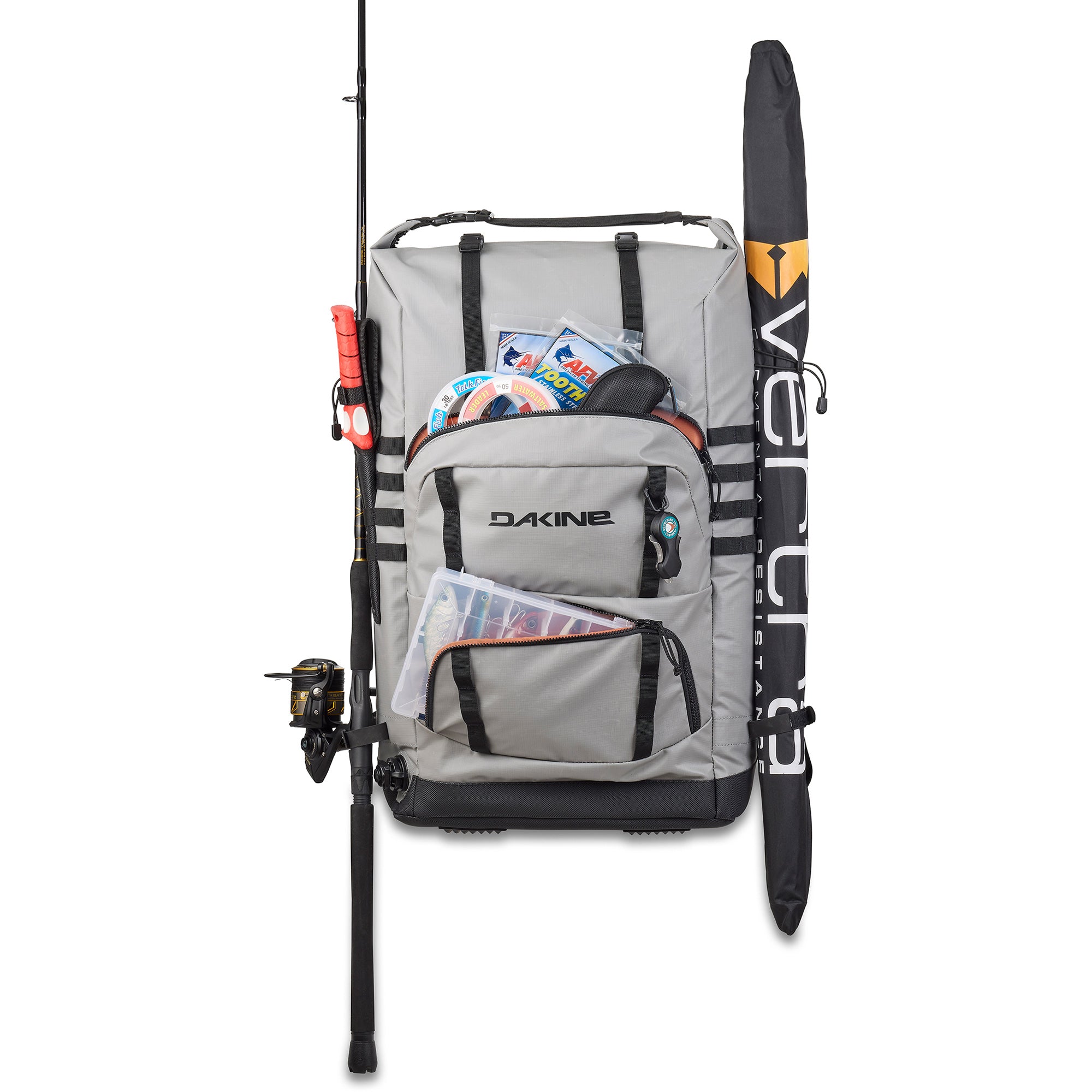 Ulua 60L Waterproof Fishing Backpack - Lightweight & Durable for Saltwater & Freshwater Fishing, Hiking & Outdoor Adventures