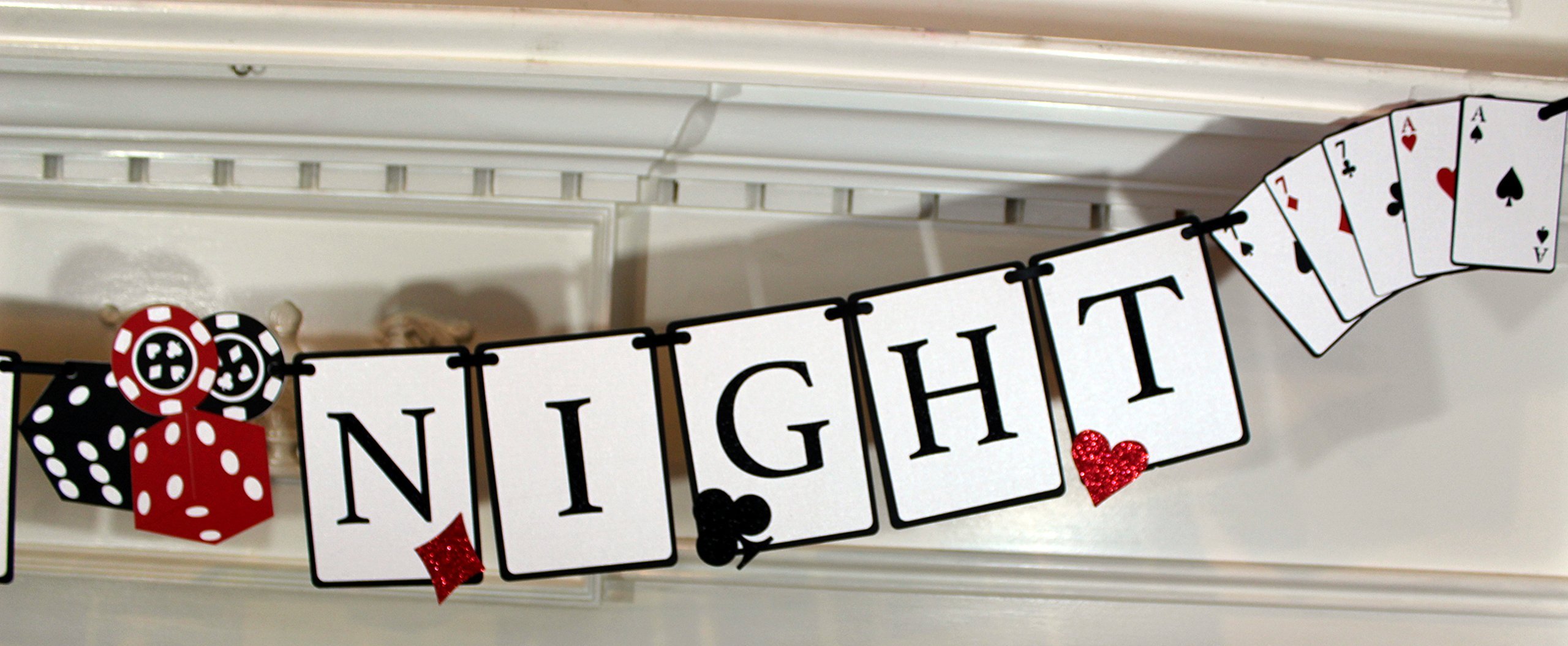 Casino Night Party Banner - Premium Decoration for Casino Themed Events, Birthday Parties & Vegas Nights - Perfect for Home, Office & Event Decor