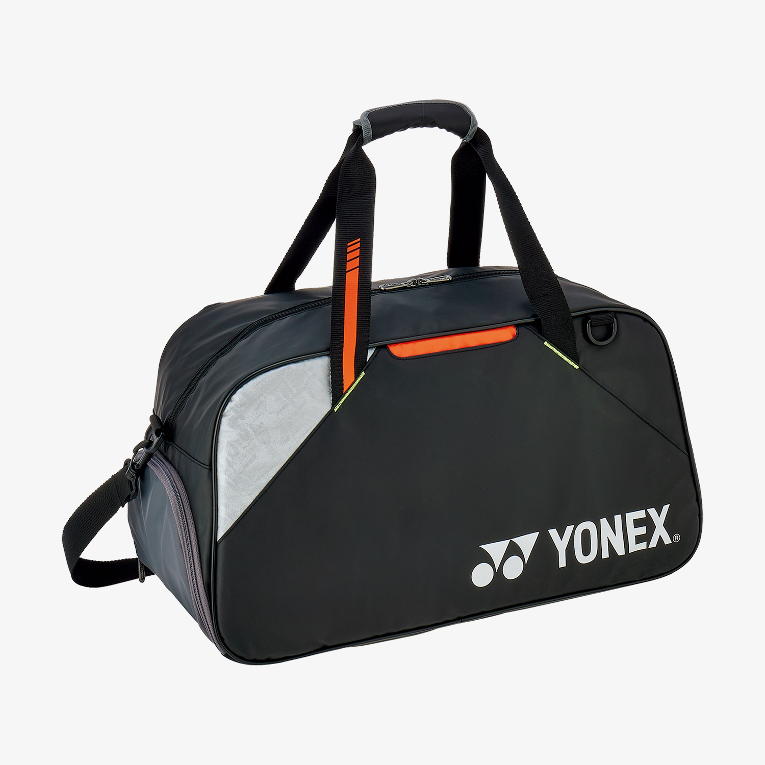 Yonex BAG52511BK Club Boston Tennis Bag (Black) - Durable Sports Duffel for Tennis, Badminton & Gym Gear Storage