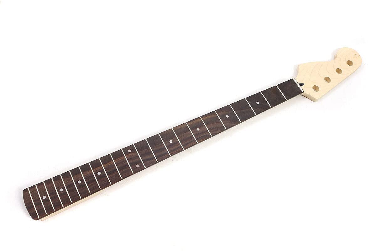 Left Hand Electric Guitar Neck Replacement - 22 Frets, 34