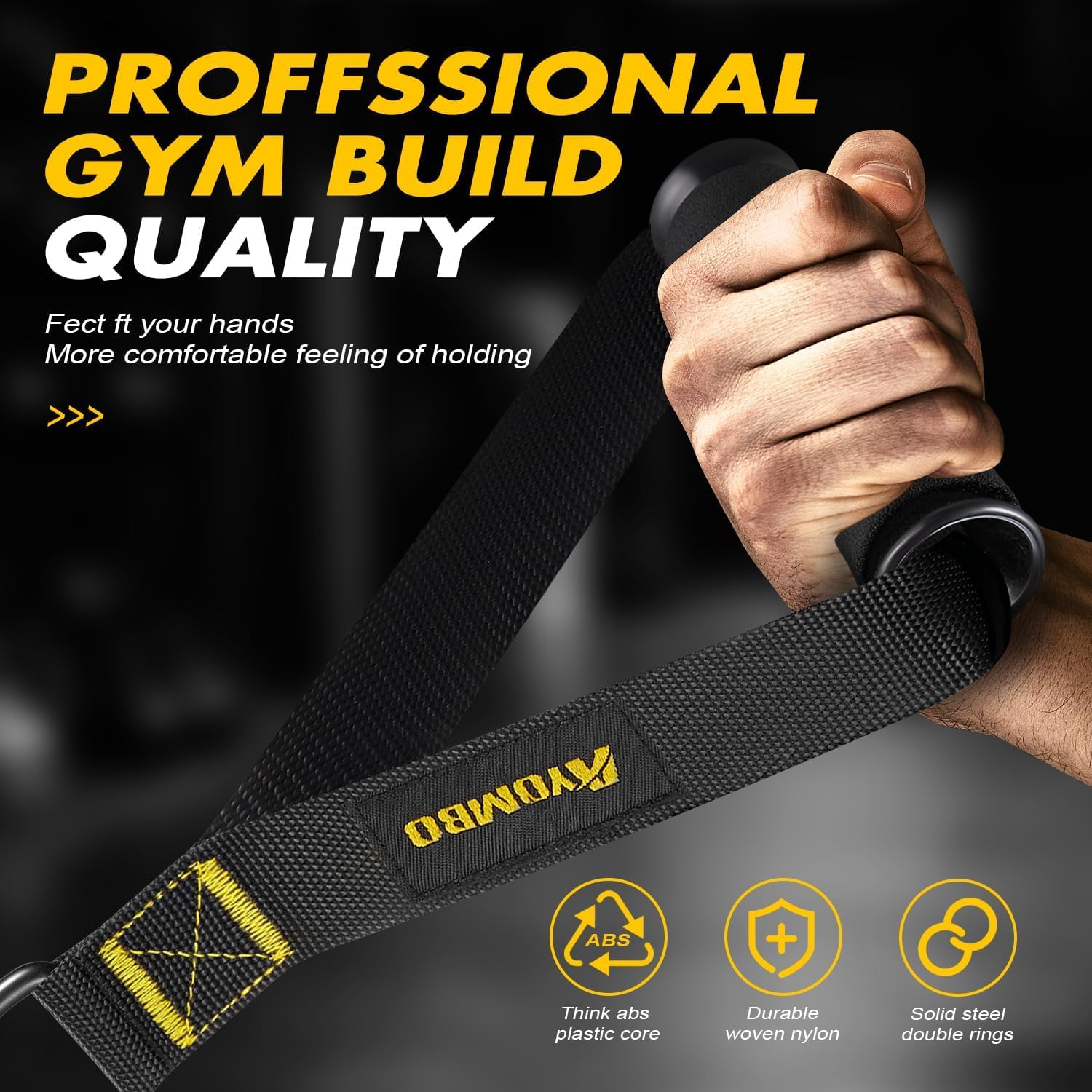 Heavy Duty Gym Cable Attachments for Home & Commercial Workouts - Durable Exercise Machine Grip Handles for Strength Training, Resistance Bands & Weight Lifting - Perfect for Men's Fitness Routines & CrossFit Workouts