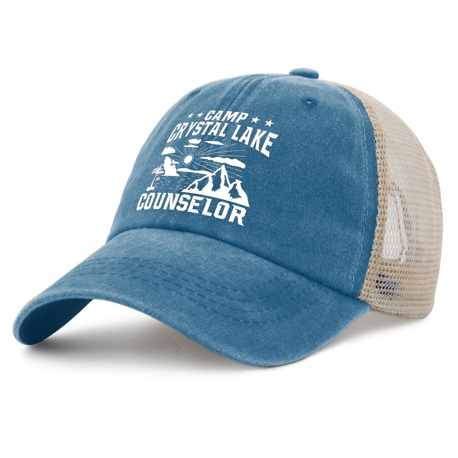 Funny Crystal Lake Counselor Cycling Cap for Men - Humor Hat for Welders & Outdoor