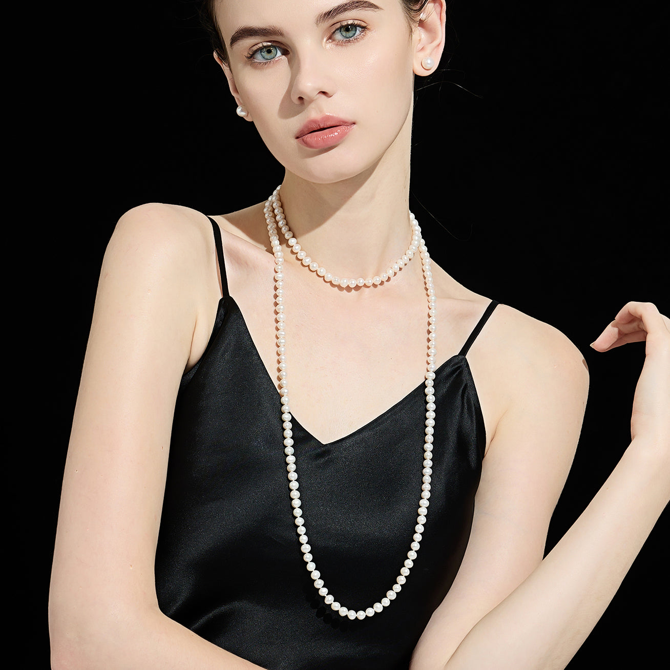 1.2 Meter Long Freshwater Pearl Necklace WN00610 - Elegant & Timeless Jewelry for Women, Bridal, Party & Special Occasions