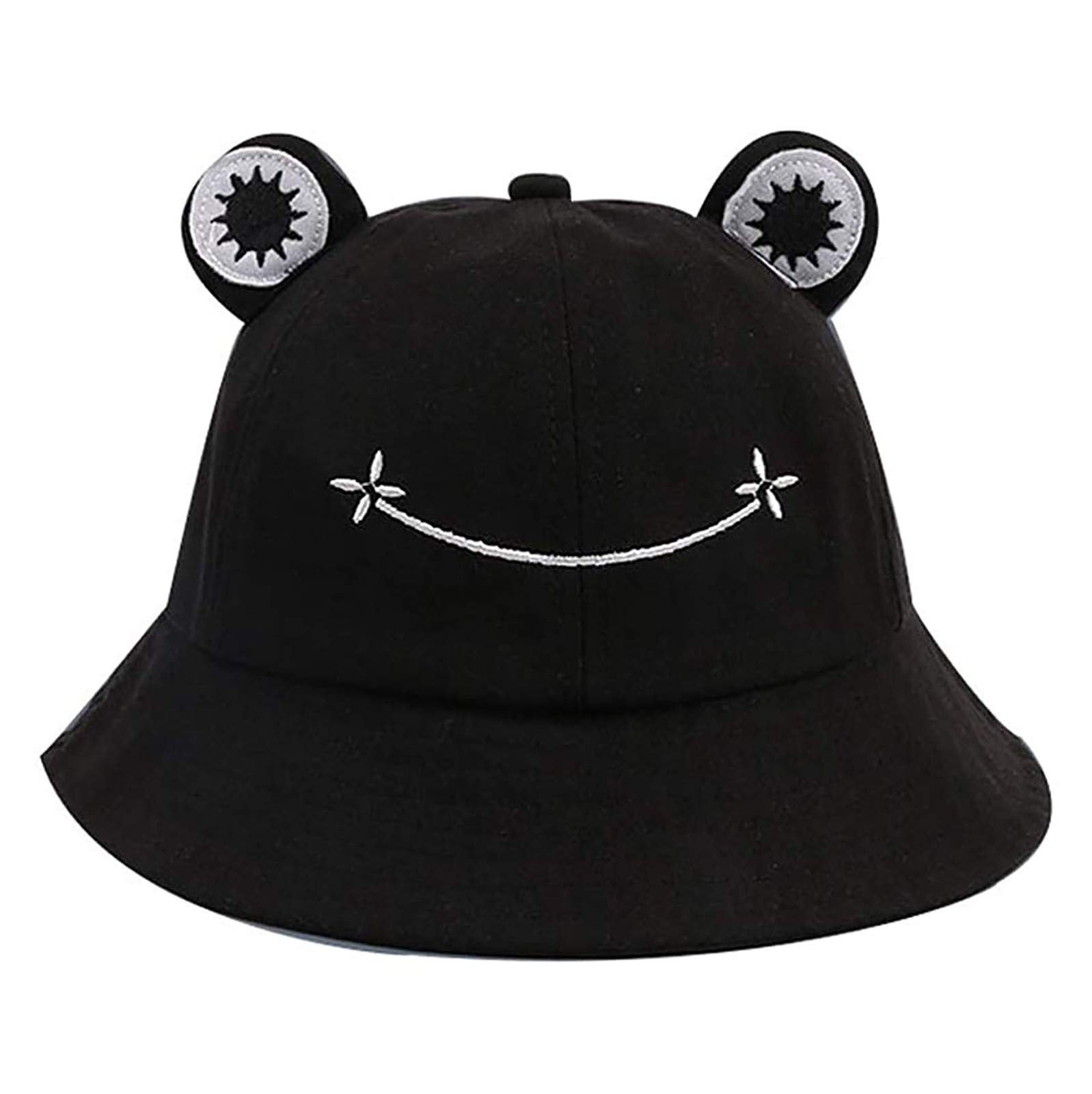 Cute Baby Girl Bucket Hat - Adjustable Sun Protection Fishing Photography Cap for Toddler, Infant & Kids - Perfect for Beach, Hiking, Baseball & Outdoor Activities (Black Animal Print)