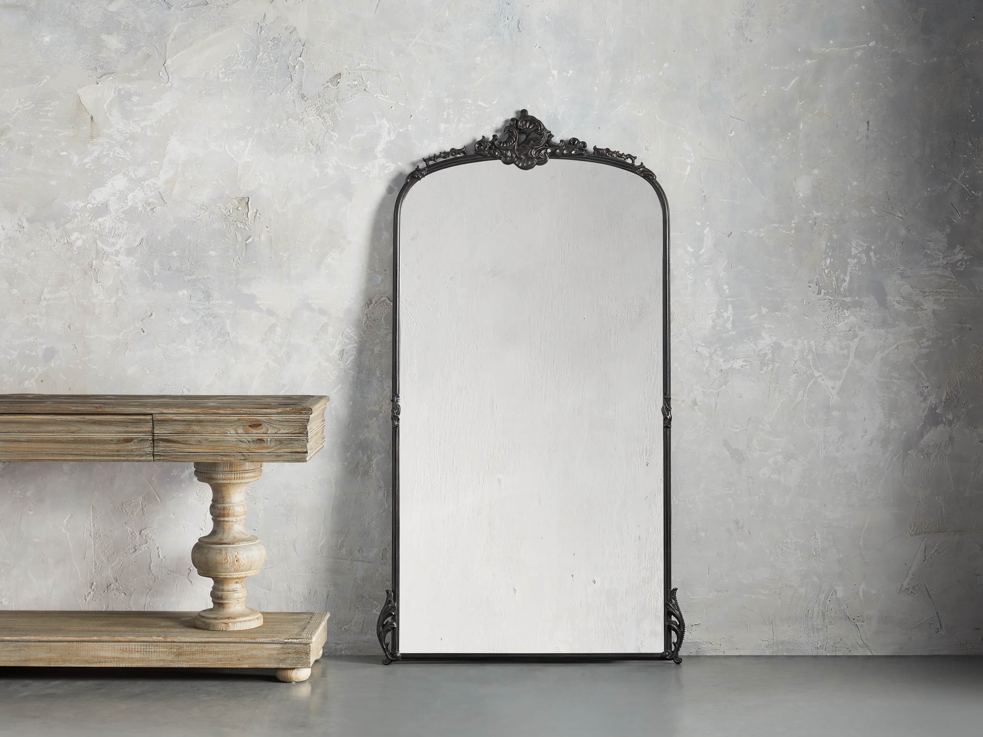 Amelie Full-Length Floor Mirror - Elegant Freestanding Dressing Mirror for Bedroom, Living Room & Entryway - Perfect for Home Decor & Outfit Checks
