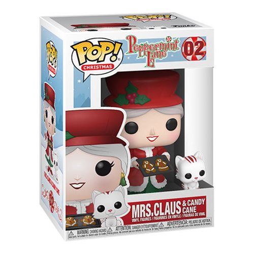 Funko Pop! Christmas Mrs. Claus & Candy Cane Vinyl Figure - Peppermint Lane Collection [02] - Perfect Holiday Decor & Gift for Collectors