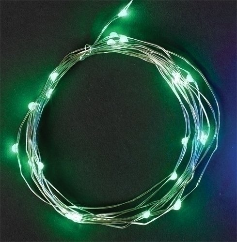 Roman Starry Green LED Christmas Lights - 10ft Fairy String Lights for Indoor & Outdoor Holiday Decor, Party, Wedding, Bedroom, Garden