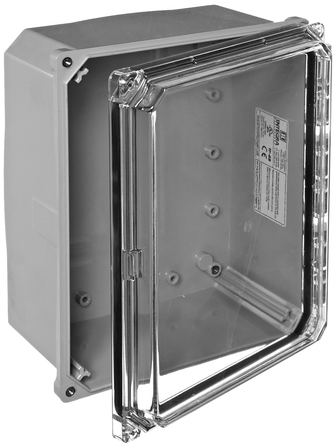 Integra H10084HCF-6P Premium Clear Hinged Electrical Enclosure - 10