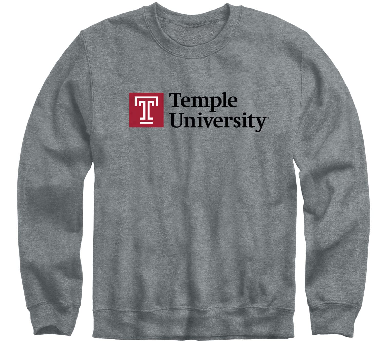 Ivysport Unisex Crewneck Sweatshirt - Cotton Polyester Blend with Heritage Logo - Charcoal Grey for Casual Wear & College Style