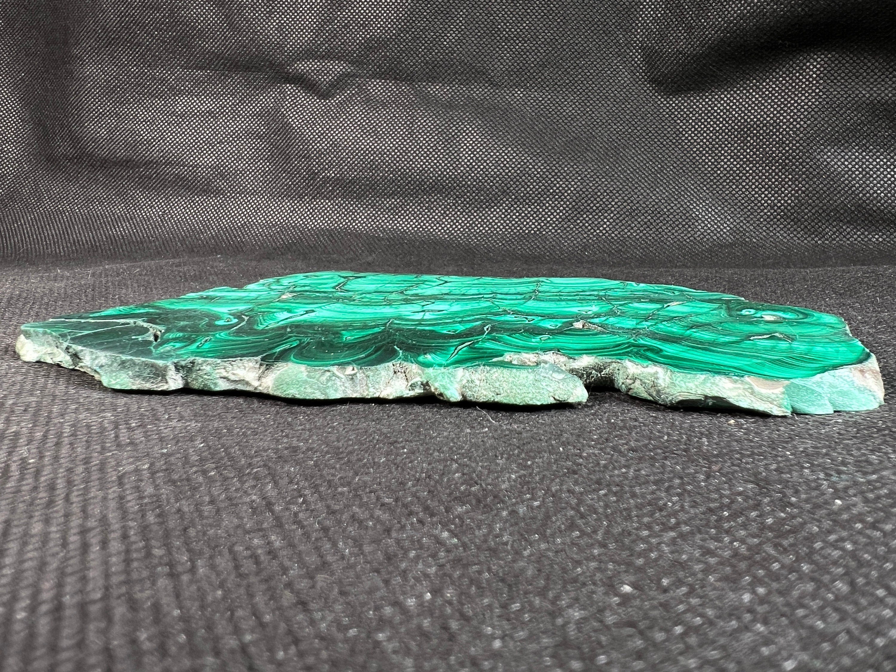 Natural Malachite Crystal Slab - Premium Green Malachite Stone for Jewelry Making, Unique Handcrafted Gifts & Home Decor (50415) | Perfect for DIY Crafts, Crystal Healing & Spiritual Decorations