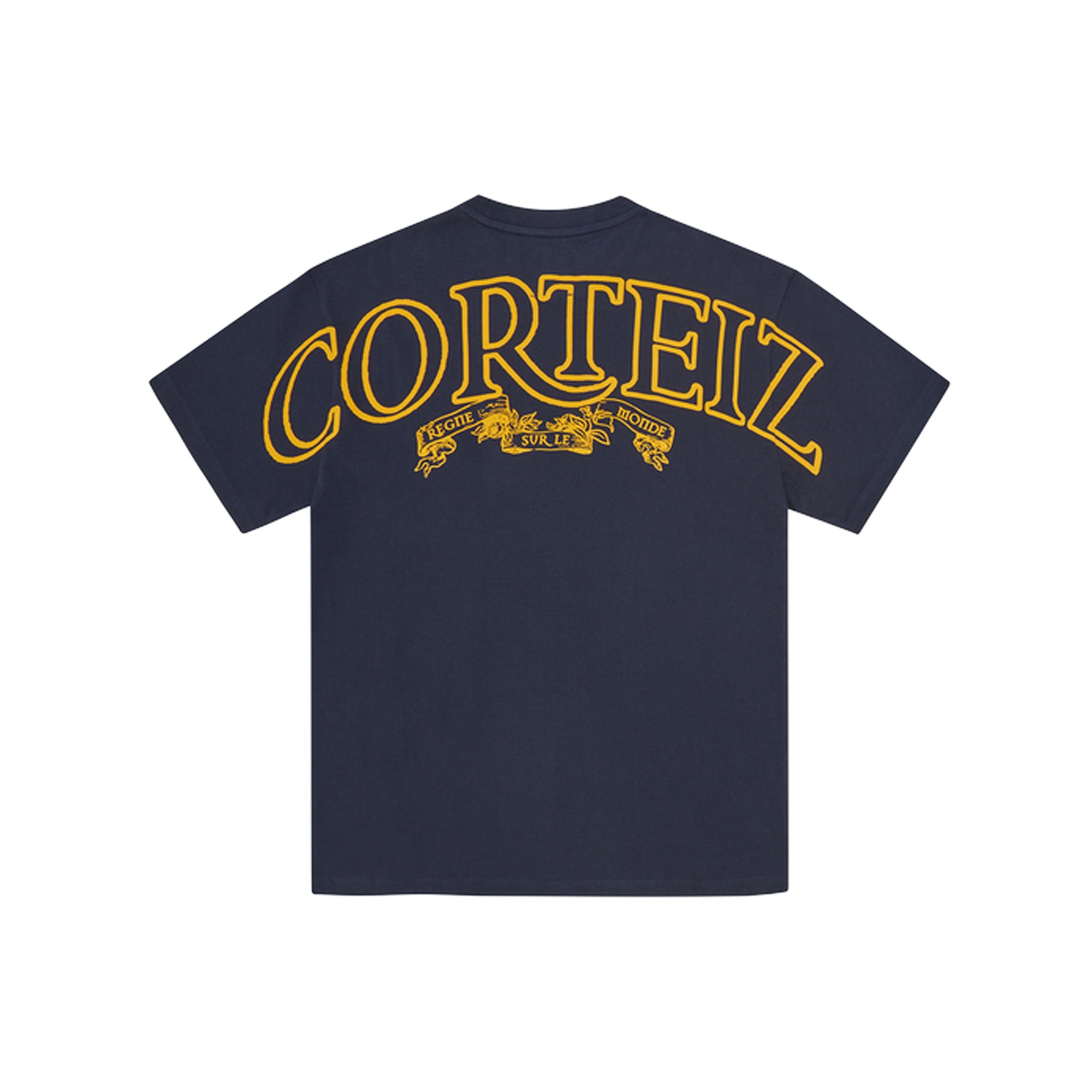 Corteiz Royale Heavyweight T-Shirt for Men - Navy Blue Cotton Tee (2024) | Streetwear Fashion, Casual Wear & Urban Style