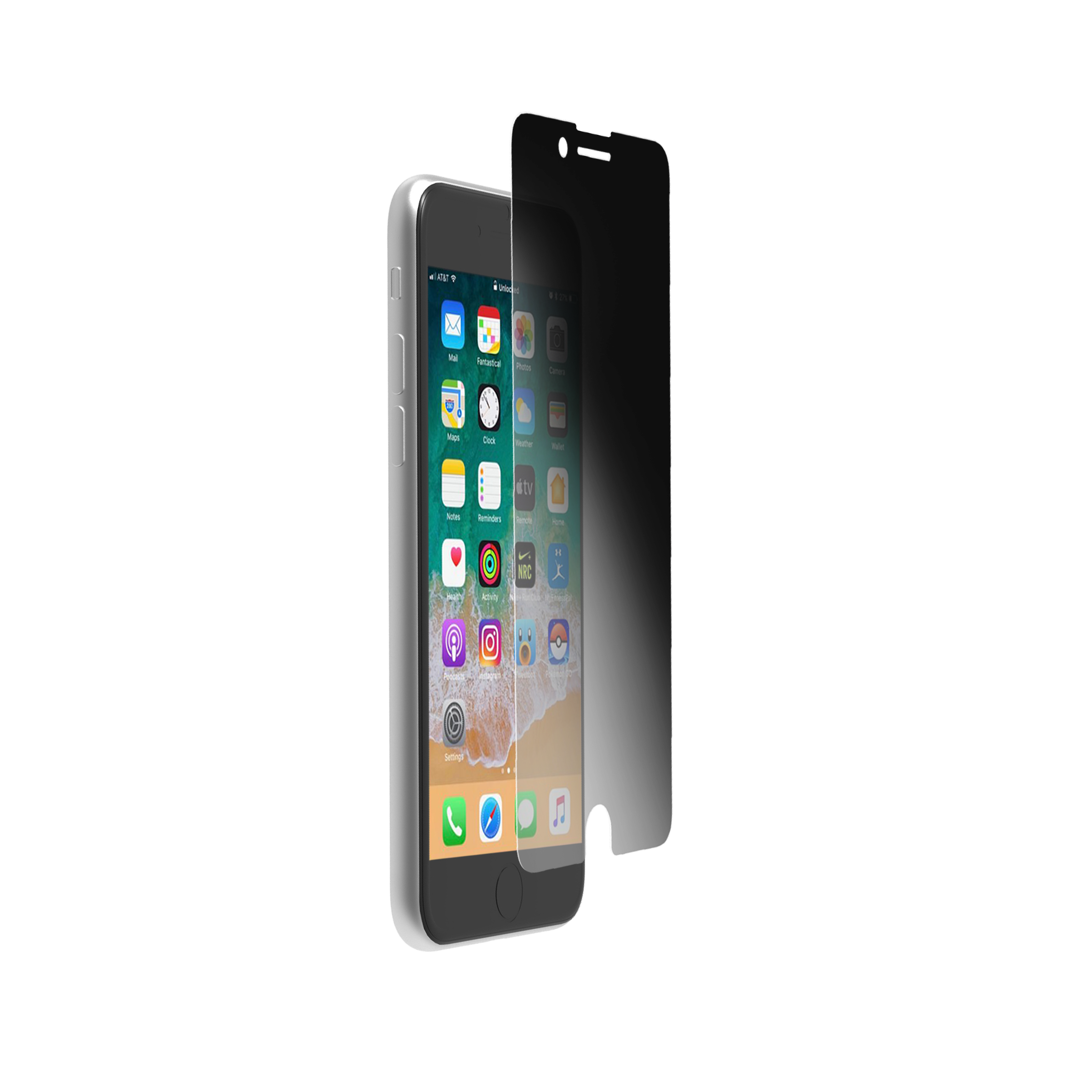 Anti-Spy Privacy Screen Protector for iPhone 8/7/6s/6 - HD Clear Tempered Glass with 9H Hardness - Perfect for Office, Banking & Public Use