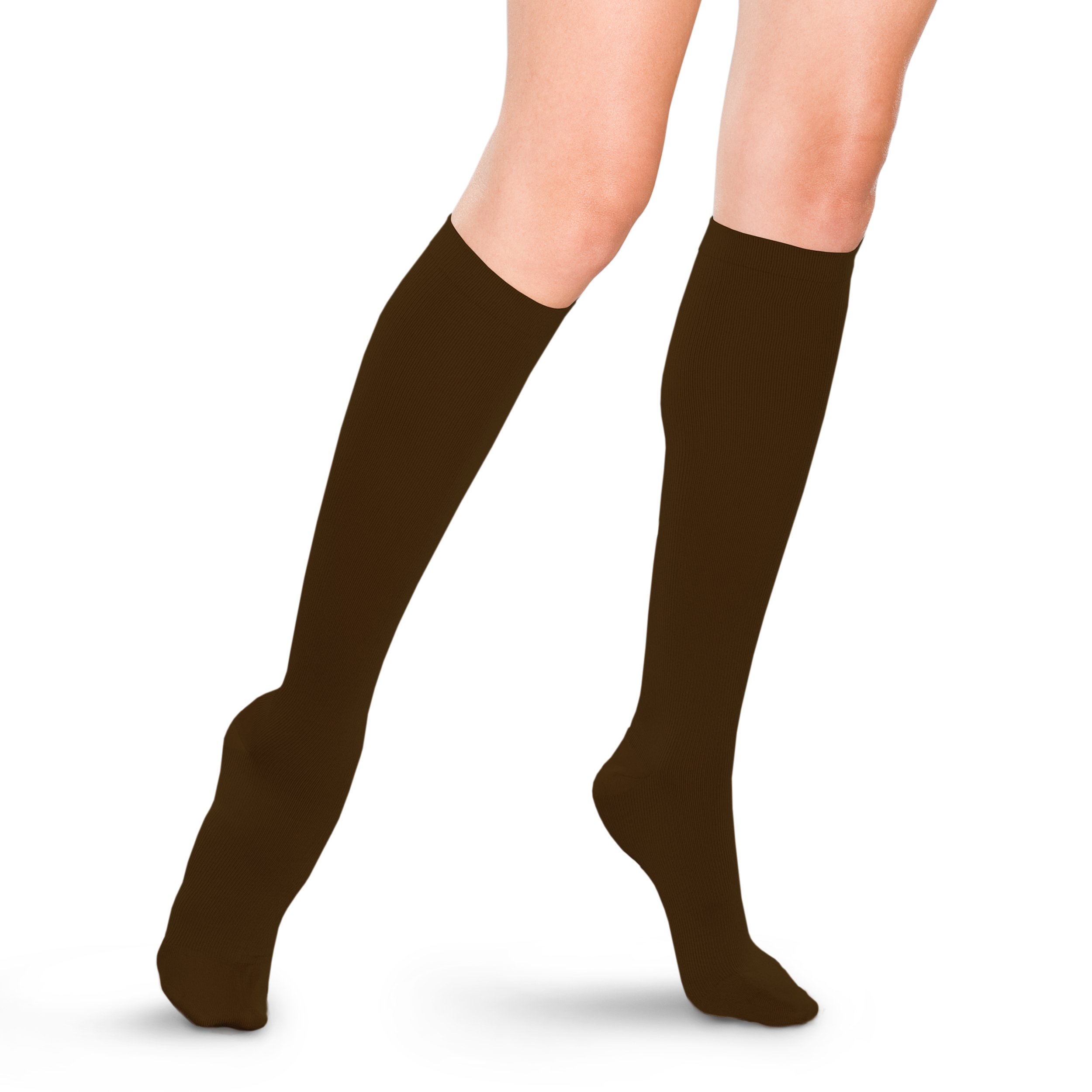 THERAFIRM Women's Support Trouser Socks - 15-20mmHg Mild Compression Dress Socks for Work, Travel & Everyday Comfort - Black/Nude/White (3-Pack)