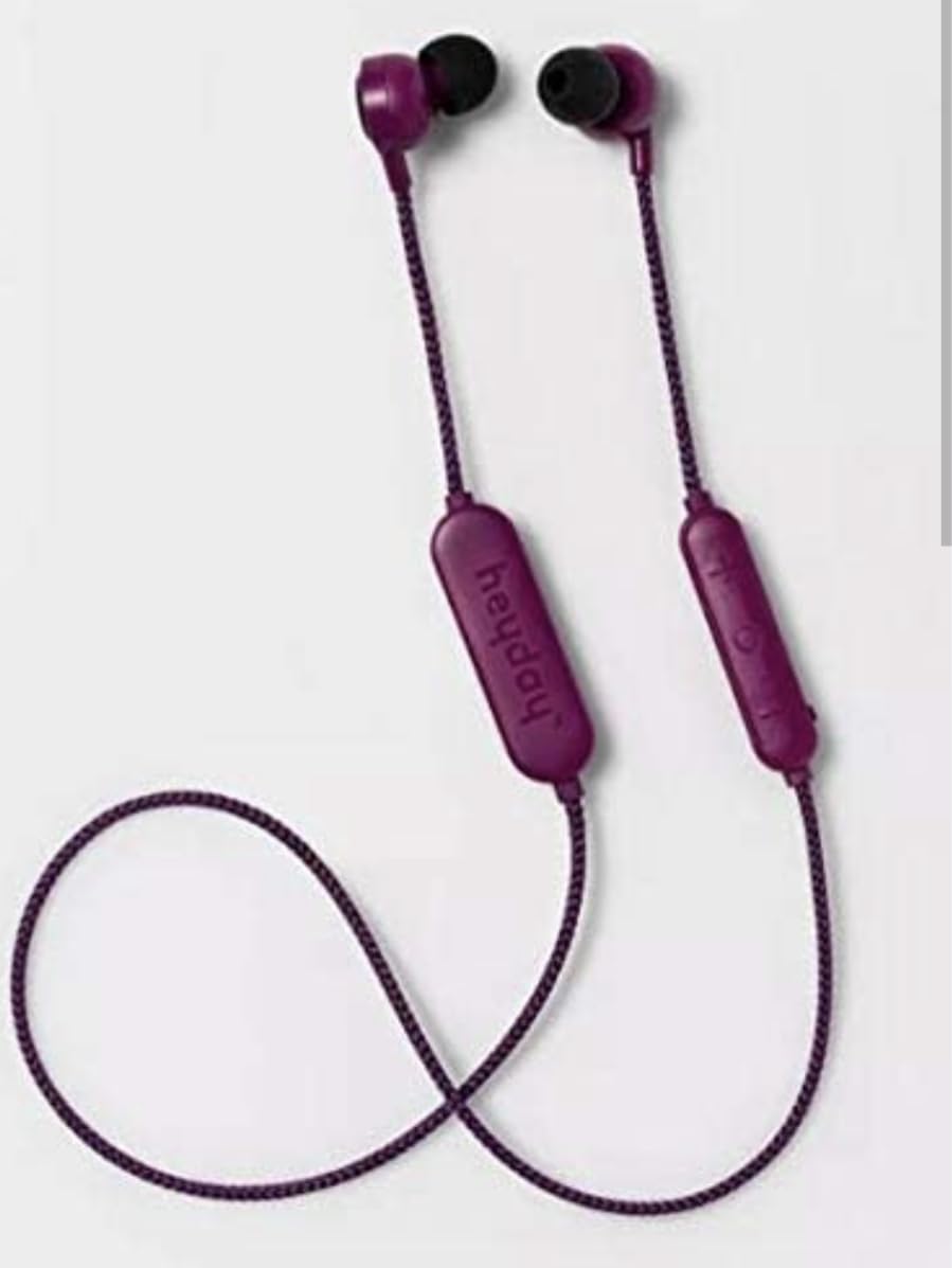 Wireless Bluetooth Earbuds with Noise Cancelling, 30H Playtime, IPX7 Waterproof - Purple Plum for Gym, Running, Travel & Work