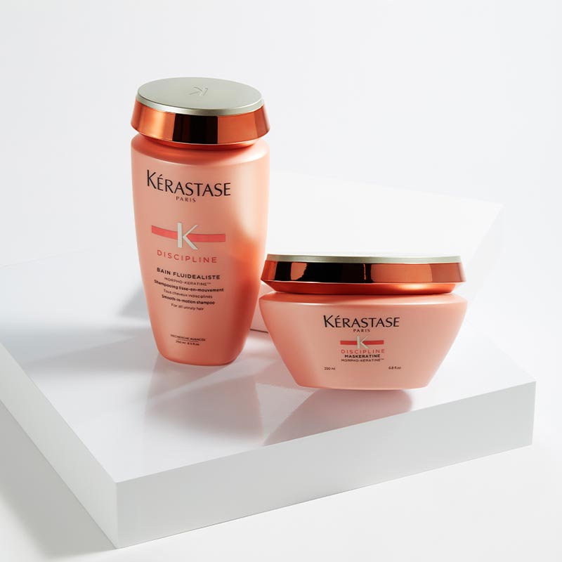 Kerastase Discipline Maskeratine Smoothing Hair Mask for Thick, Frizzy Hair - Deep Conditioning Treatment for Unmanageable, Coarse Hair - Perfect for Salon-Quality Smoothing at Home