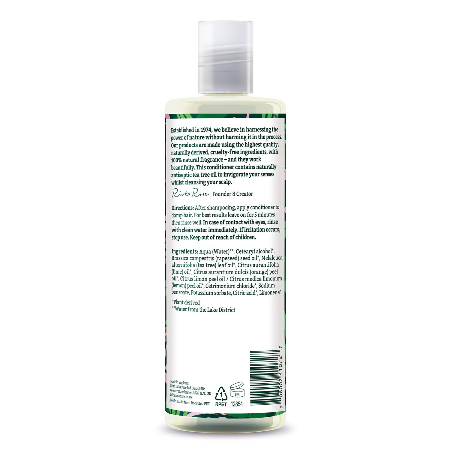 Faith In Nature Tea Tree Conditioner 400ml - Natural Scalp Care for Dandruff & Itchy Scalp - Vegan & Cruelty-Free Hair Treatment - Perfect for Daily Use & Sensitive Scalp