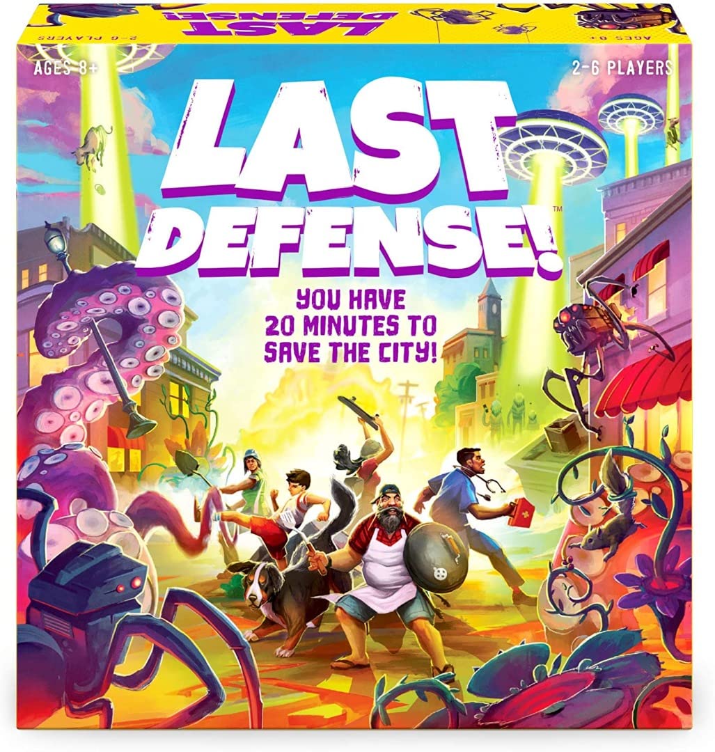 Funko Games Last Defense Board Game - Light Strategy Game for Kids & Adults (Ages 10+) - 2-4 Players - Collectible Vinyl Figure - Perfect for Family Game Nights & Birthday Gifts