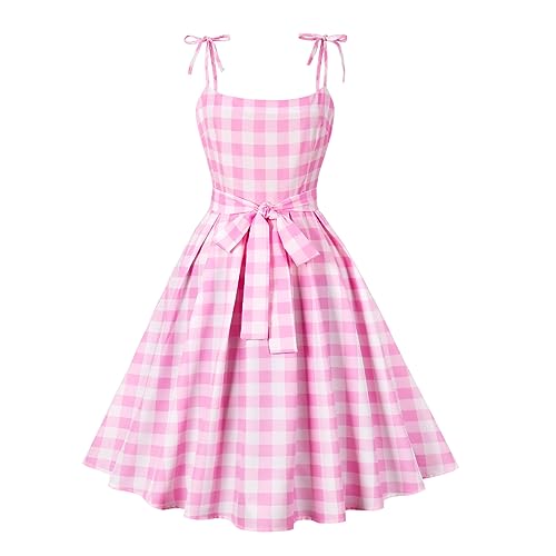 Pink White Plaid