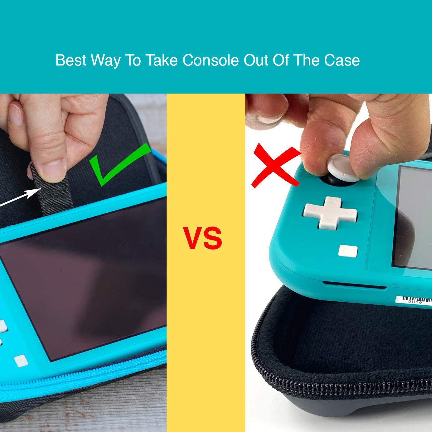 ButterFox Slim Carrying Case for Nintendo Switch Lite - Compact Protective Pouch with 19 Game Cartridge Slots & 2 Micro SD Card Holders - Perfect for Travel, Commuting, and Switch Lite Accessories Storage