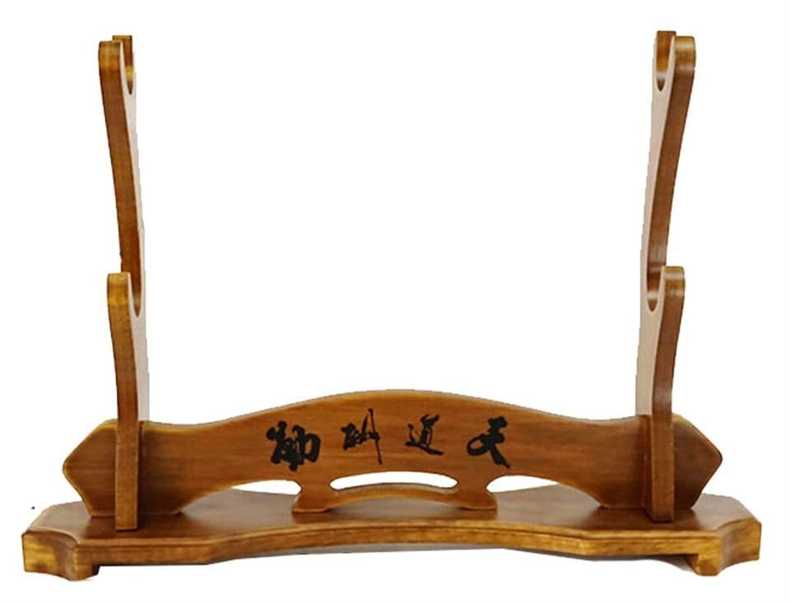Premium Solid Wood Samurai Sword Stand - 3-Tier Katana & Wakizashi Display Holder for Horizontal Floor Mount | Perfect for Home Decor, Martial Arts Dojo, Anime Collection & Japanese Sword Enthusiasts