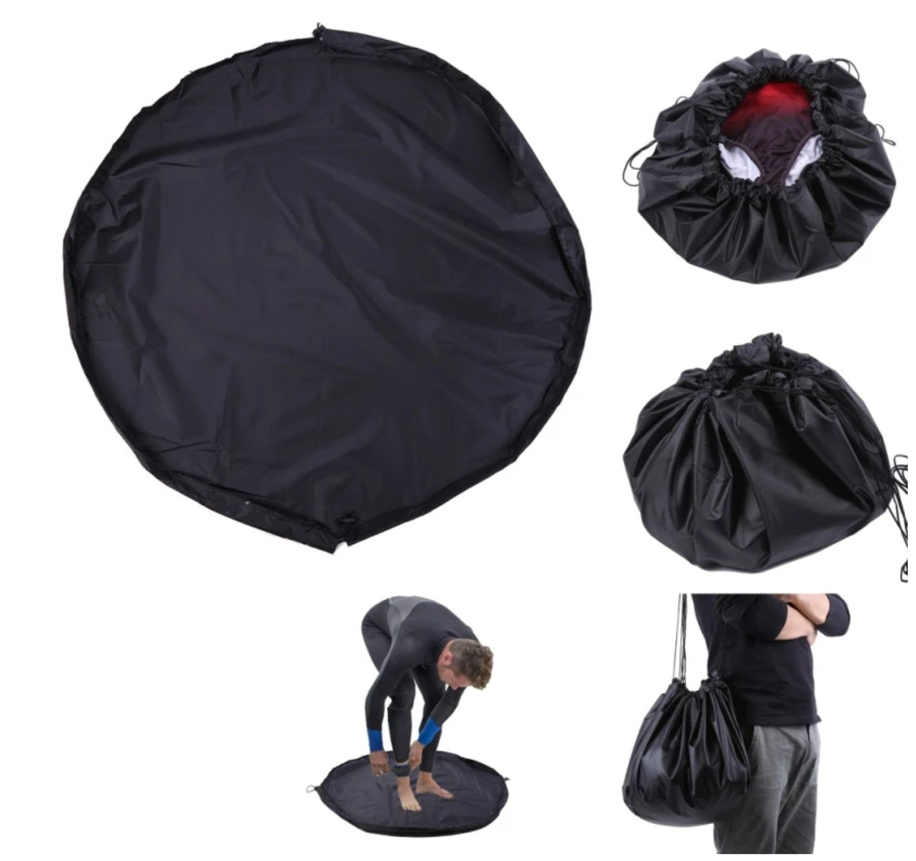 Waterproof Nylon Swim Mat Bag - Quick Change Pouch for Swimming Gear | Portable Carry Pack for Pool, Beach & Gym Use
