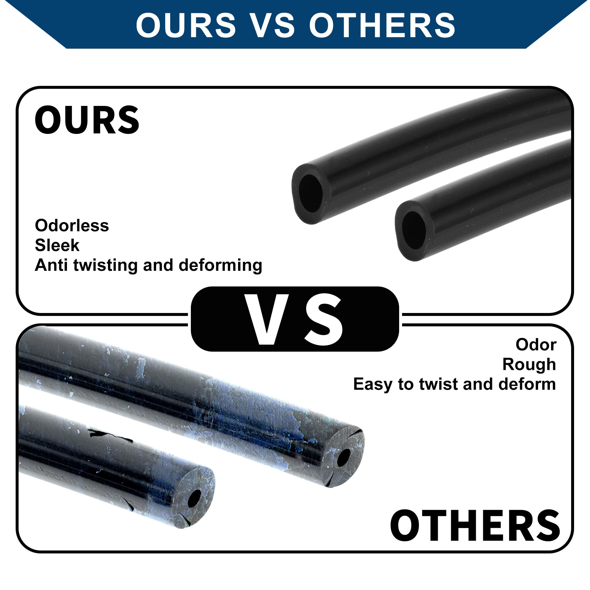 High-Temperature Silicone Vacuum Tubing Hose - 5ft, 5/8