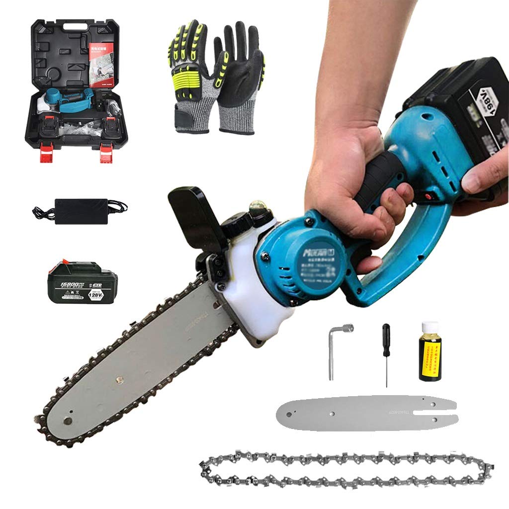 **Lightweight Electric Portable Chainsaw - Brushless One-Handed Lithium Chainsaw, High-Capacity Mini Chainsaw for Easy Tree Cutting & Pruning | Perfect for Garden, Yard, and DIY Woodworking Projects**