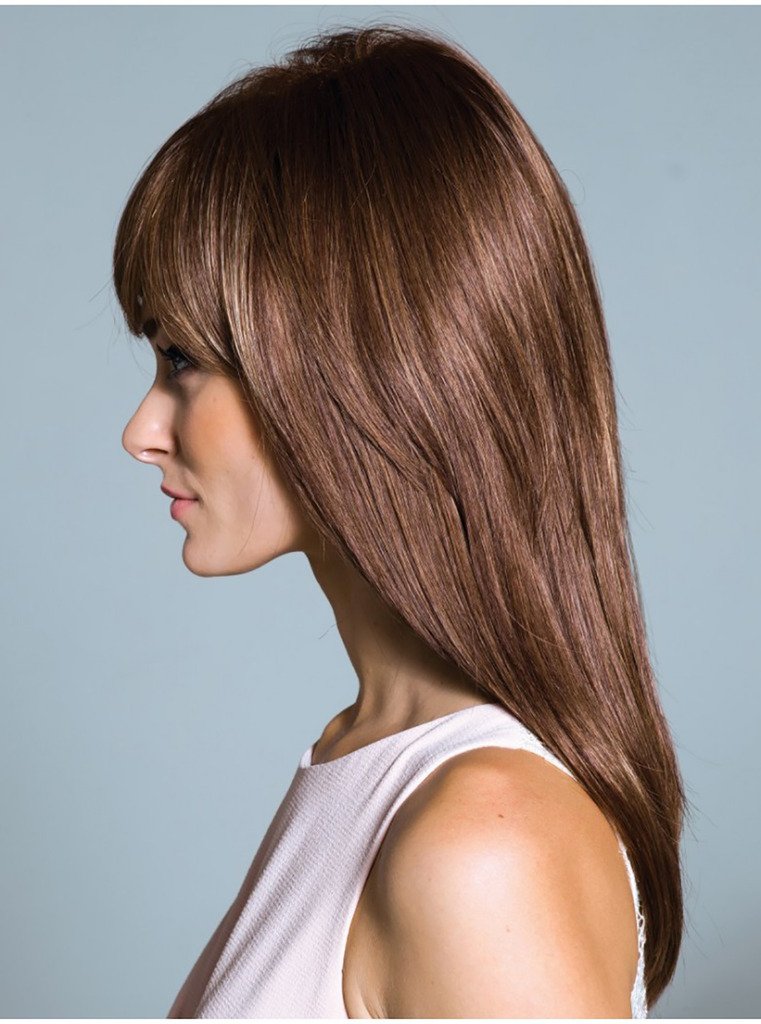 Rene Paris Misha Wig Bundle - 5 Piece Set with Christy's Wigs Q&A Booklet, Travel Size Wig Shampoo (2oz), Wig Cap & Wide Tooth Comb in Cappuccino Brown | Perfect for Cosplay, Costume Parties & Everyday Hair Styling