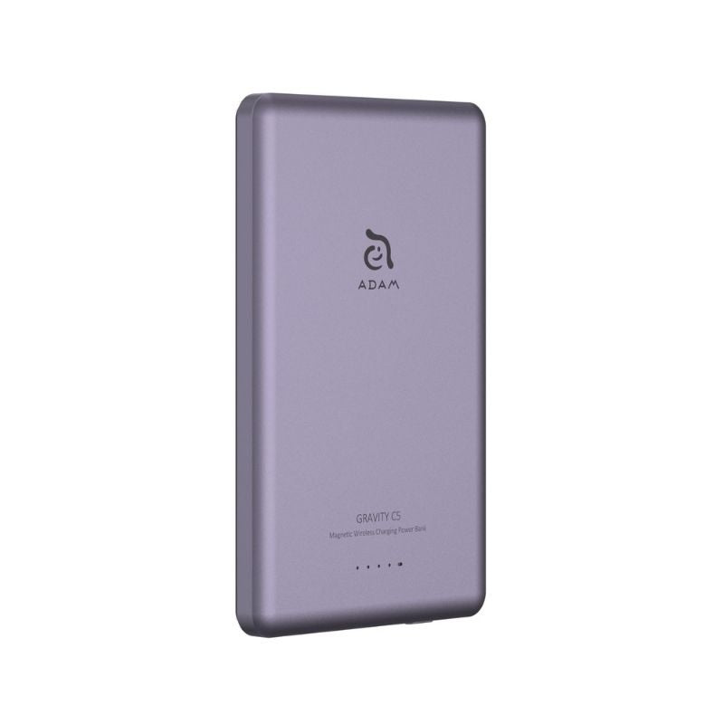 Adam Elements CS5 5000mAh Portable Power Bank - Fast Charging External Battery Pack for iPhone, Android, Samsung - Perfect for Travel, Camping & Emergency Backup