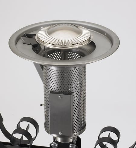 Sun-Glo 24V Natural Gas Heater Head - Black & Stainless Steel - Perfect for Home, Garage & Workshop Heating