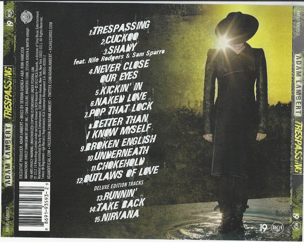 Adam Lambert - Trespassing Deluxe Edition CD Album (New or Mint Condition) | Perfect for Collectors, Music Lovers & Home Entertainment