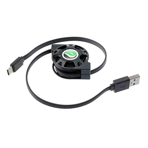 Retractable USB-C Charger Cable for Samsung Galaxy S21/S21+/S21 Ultra - Fast Charging & Sync Power Cord - Perfect for Travel, Office & Home Use