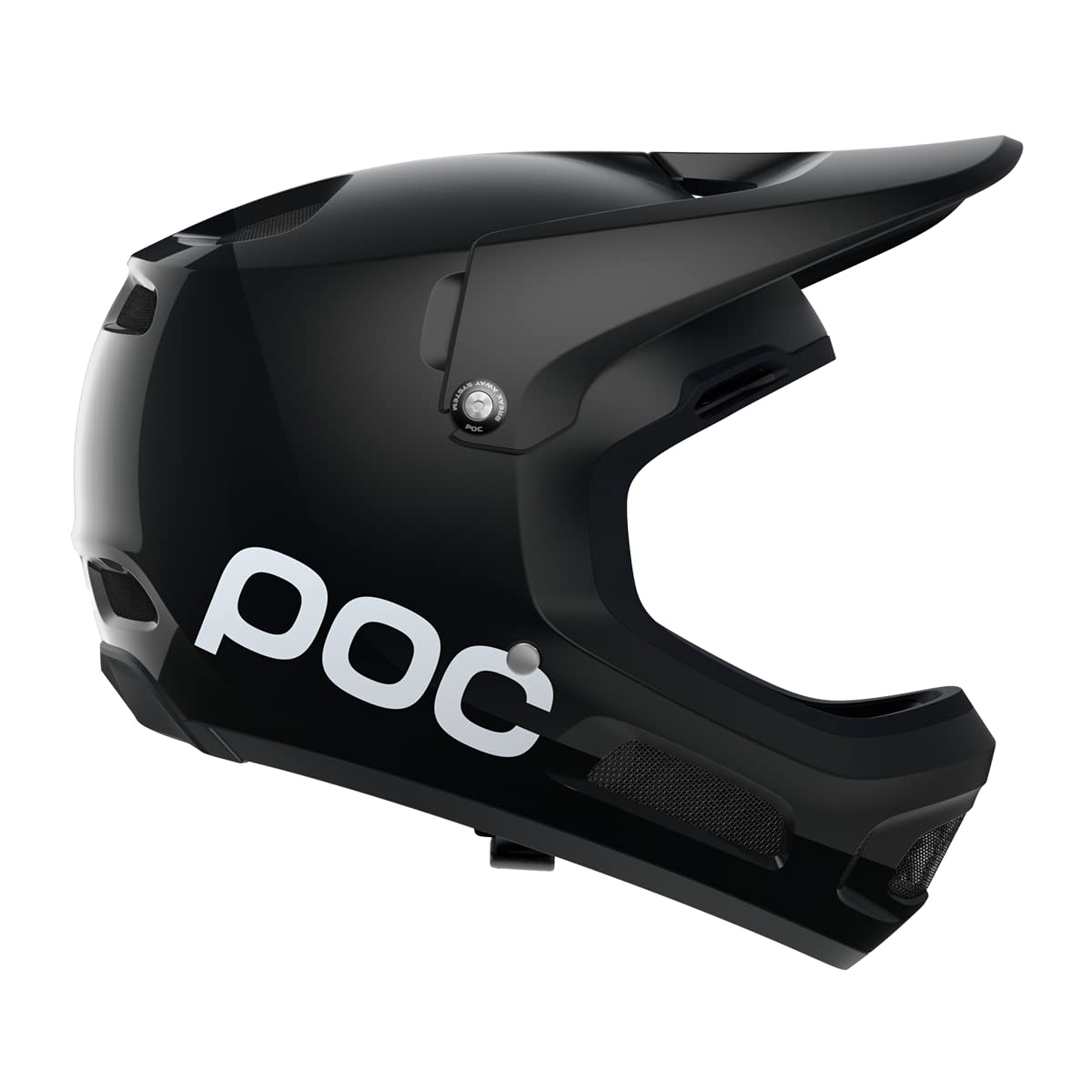 POC Coron Air Spin Downhill Mountain Bike Helmet - Lightweight & Ventilated for Extreme Trails - Uranium Black (XS-S) - Perfect for Enduro, Freeride & DH Racing