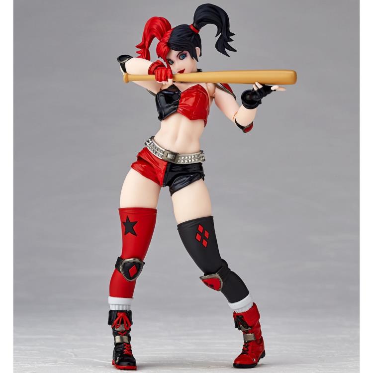 Amazing Yamaguchi Revoltech No.015 Harley Quinn Roller Derby Action Figure - Highly Poseable Collectible for DC Comics Fans & Display