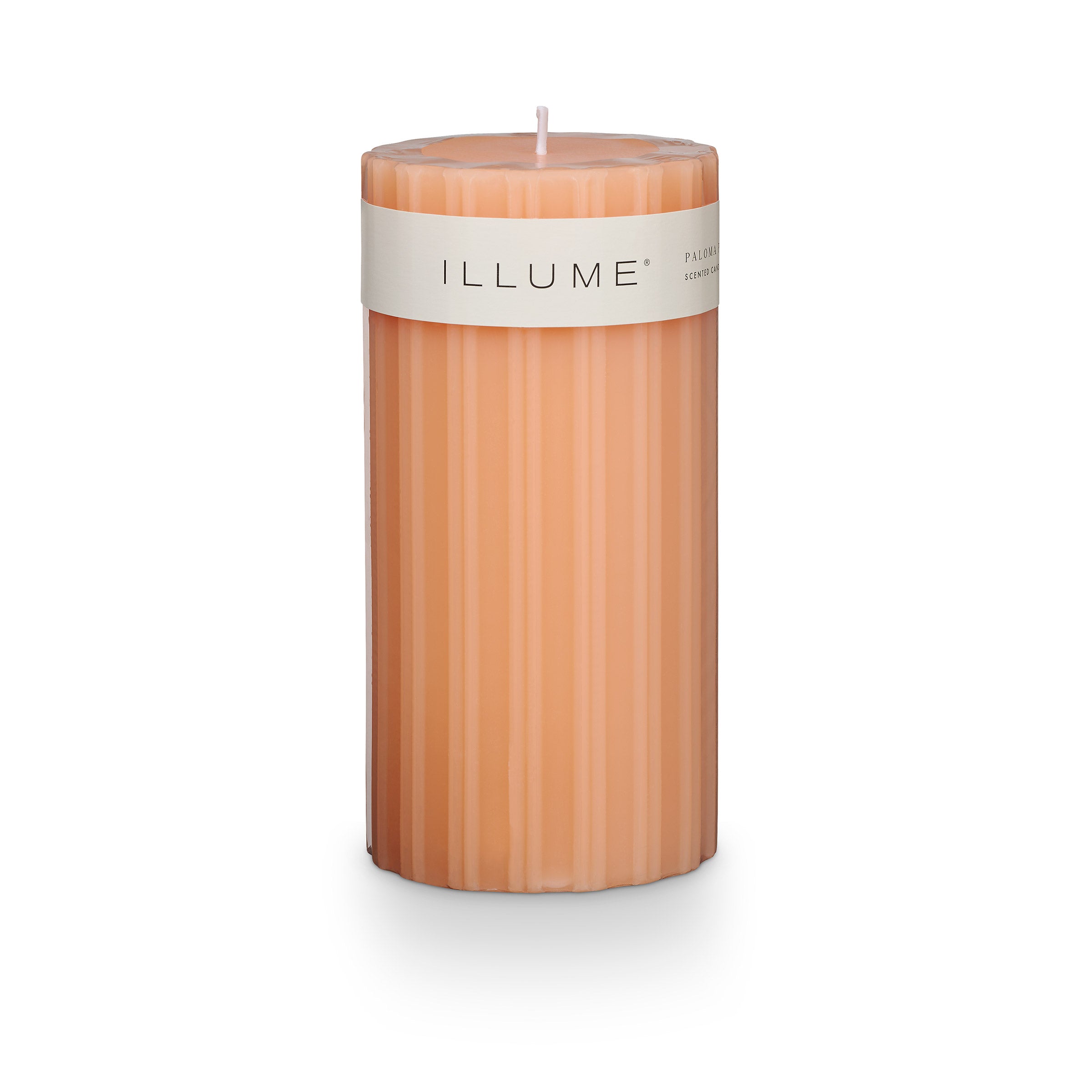 Paloma Petal Medium Scented Pillar Candle - Floral Home Decor for Relaxation & Romantic Ambiance