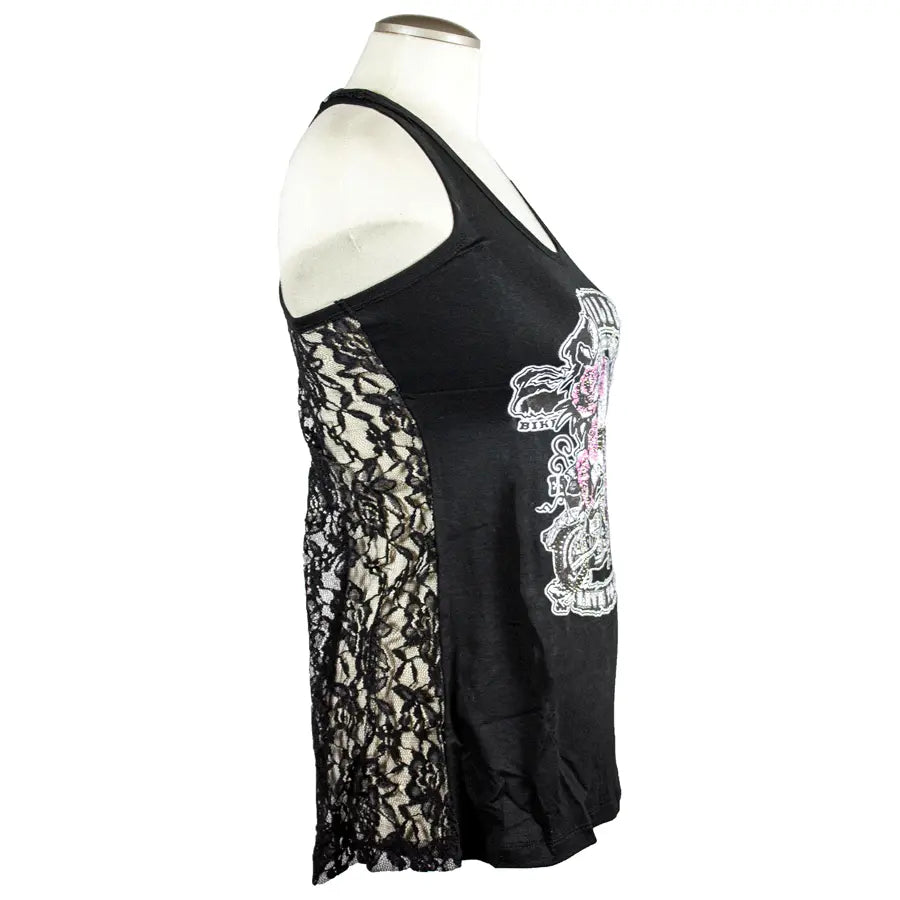 Devilish Lace Back Tank Top for Women - Sexy Open Back Summer Blouse - Perfect for Beach, Party & Date Night Outfits