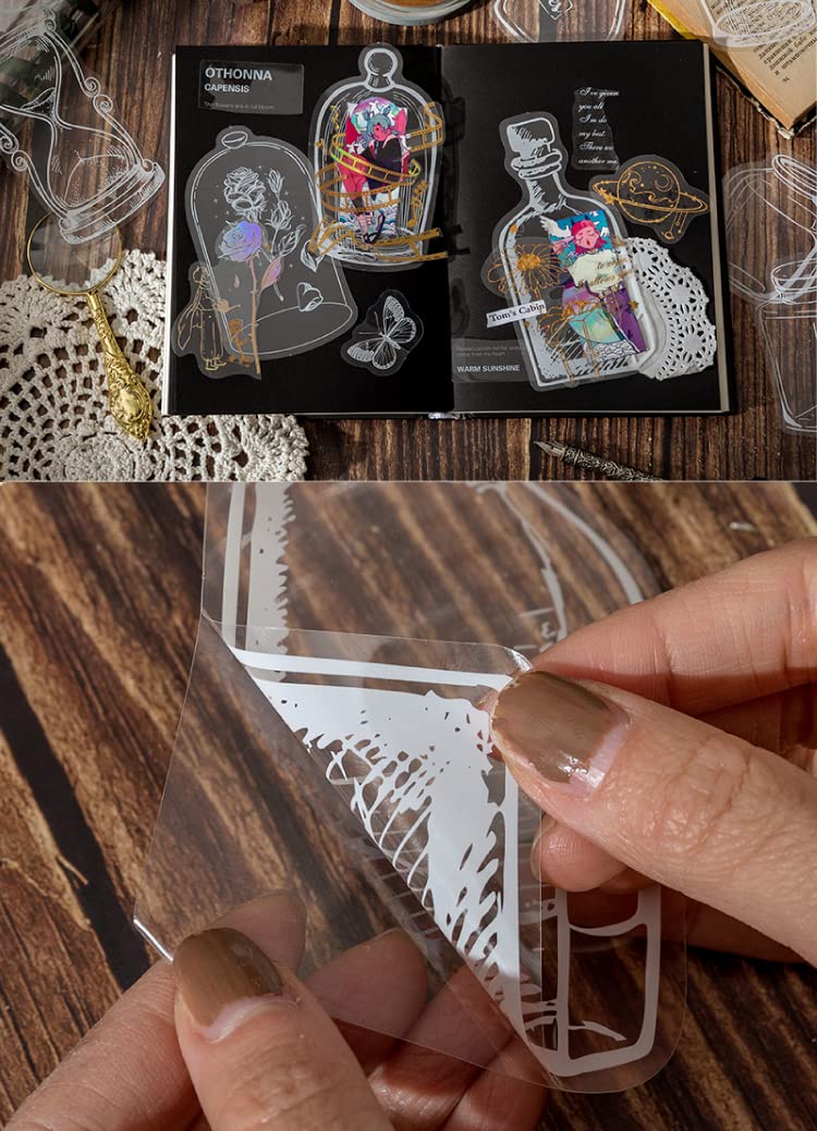 20PCS Transparent Pressed Flower Bookmarks - Handmade Dried Floral Bookmark Set for DIY Crafts, Reading Gifts & Journal Accessories | Perfect for Book Lovers, Scrapbooking & Home Decor