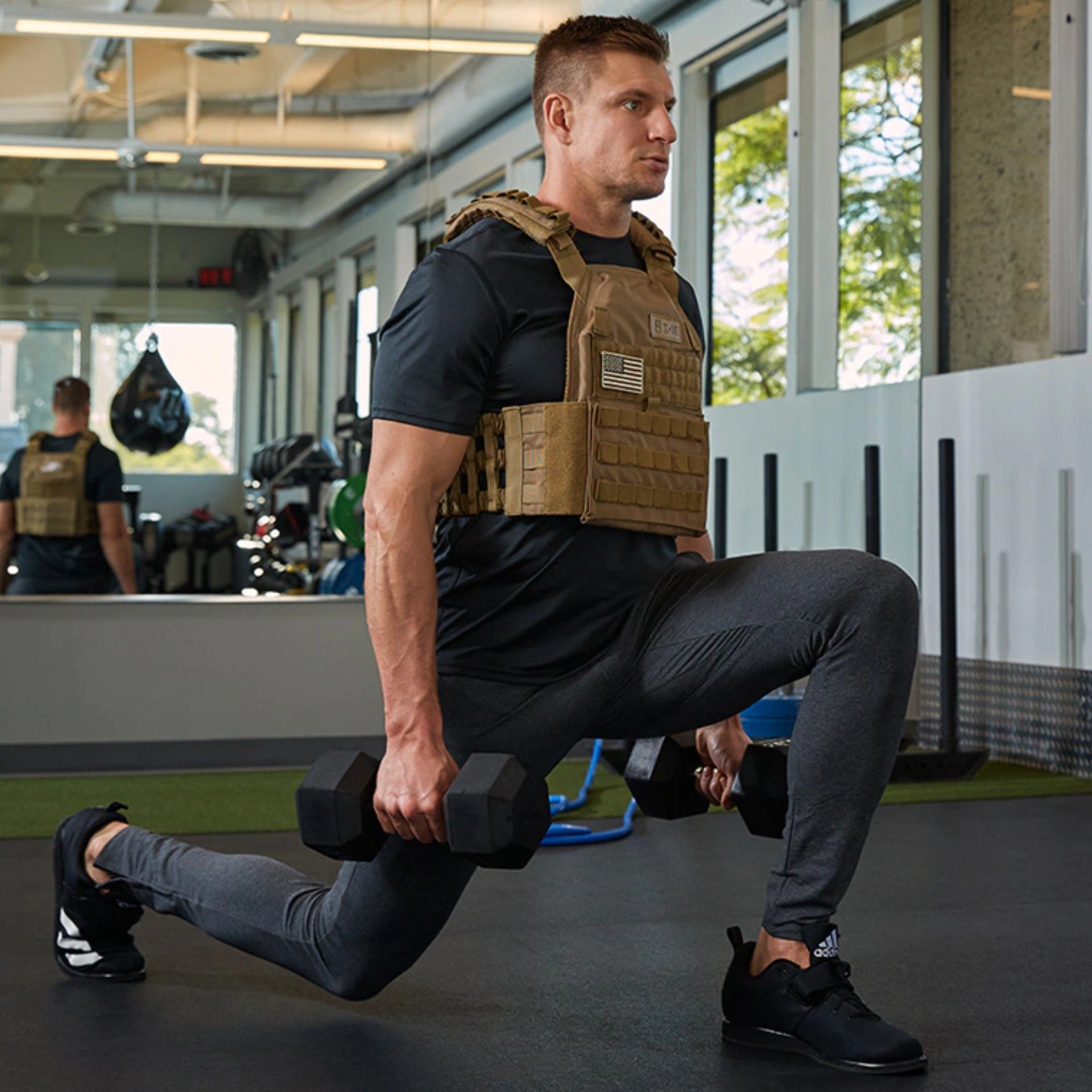 XM Weighted Tactical Vest for Men - Adjustable Military Training Vest with Weight Plates - Perfect for CrossFit, Workouts & Tactical Training
